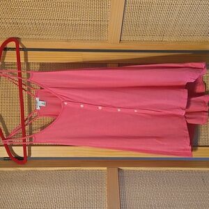 Old Navy Bubblegum Pink Strappy Tank Top Vacation Beach Large